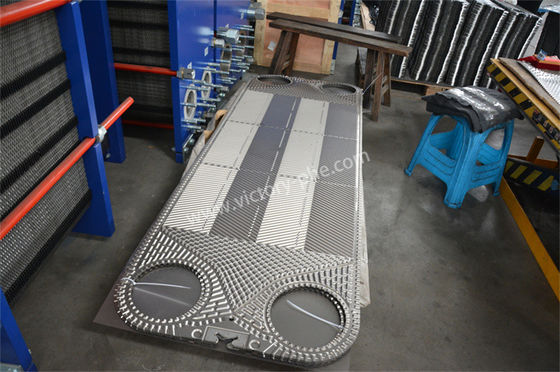 Bộ trao đổi nhiệt tấm công nghiệp PHE 1000mm Chiều dài tấm đệm