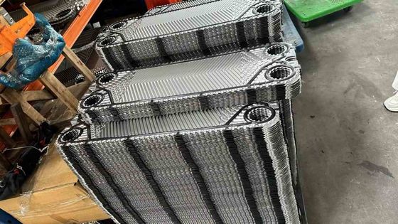 Máy trao đổi nhiệt tấm đồng gốm gọn gọn với đường kính cổng tấm DN50-DN500
